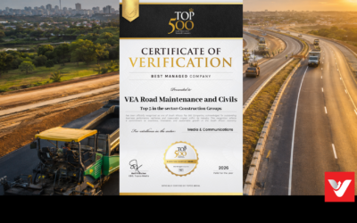 VEA Road Maintenance & Civils Ranked Among South Africa’s Top 500 Companies, Secures No. 2 Position in Business Sector